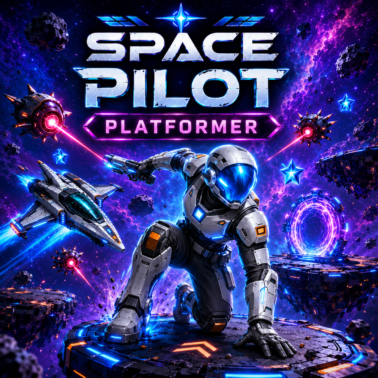 Space Pilot Platformer: The Starfall Rift